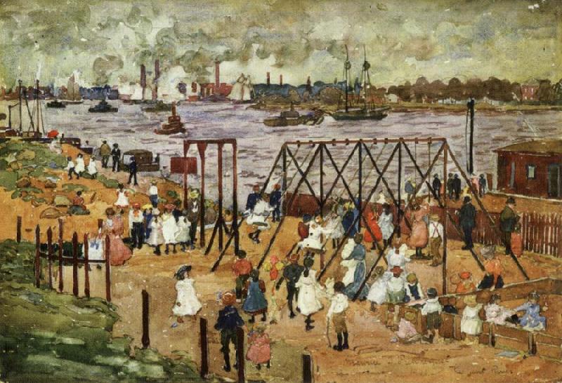 The East River, Maurice Prendergast